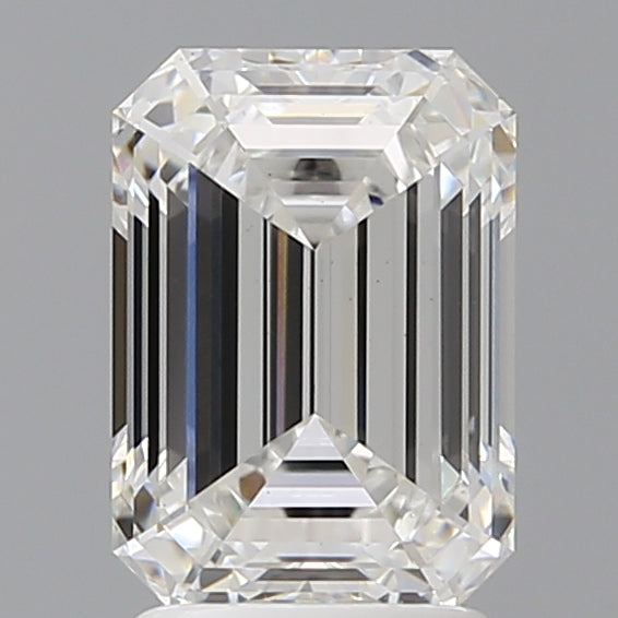 2.60 Carat Emerald Shaped, Ideal Cut, E Color, VS1 Clarity, IGI Certified Lab Grown Diamond