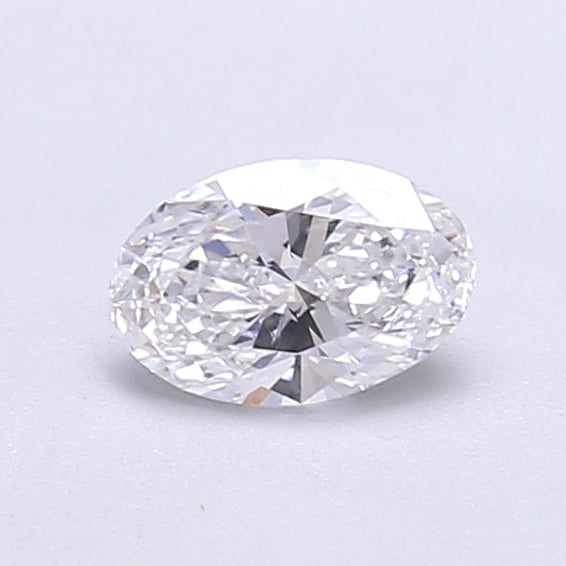 0.47 Carat Oval Shaped, Very Good Cut, D Color, VVS2 Clarity, IGI Certified Lab Grown Diamond