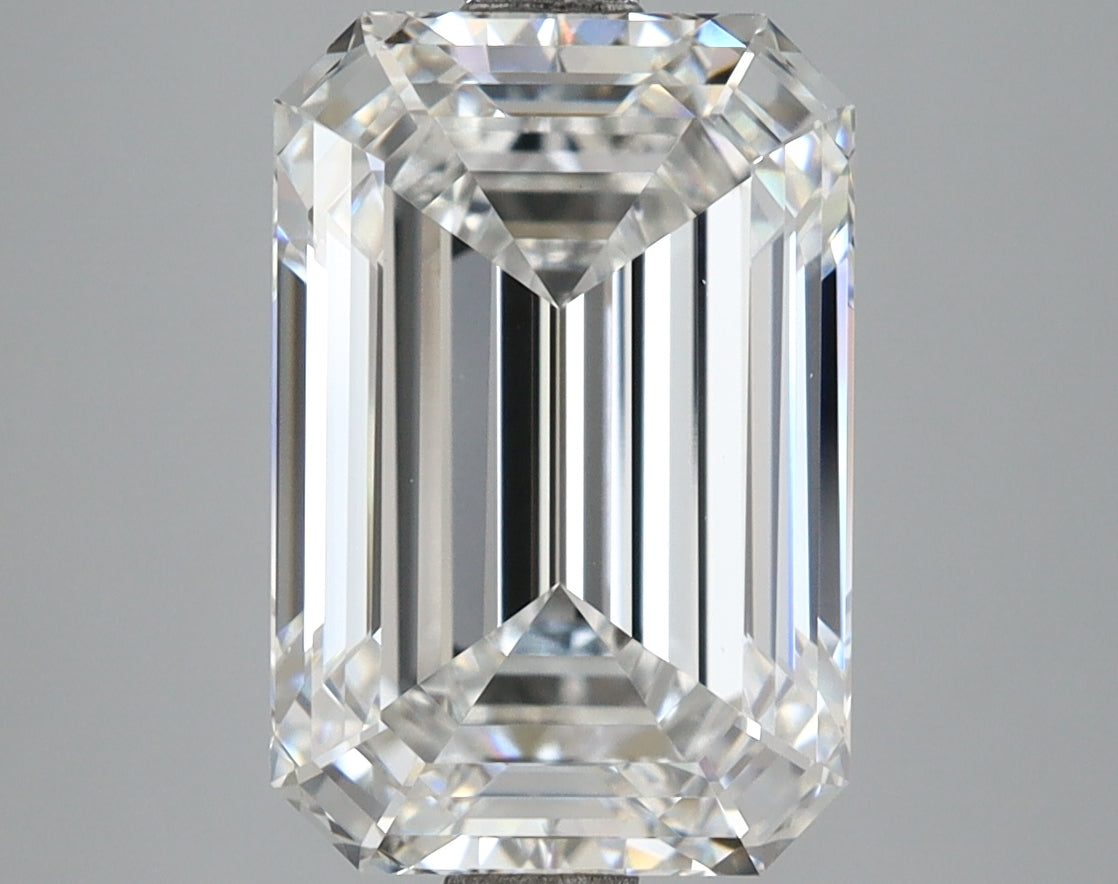 5.05 Carat Emerald Shaped, Ideal Cut, E Color, VS1 Clarity, IGI Certified Lab Grown Diamond