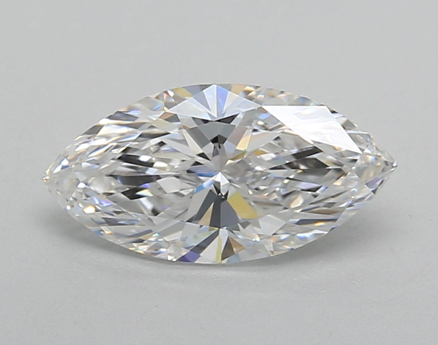 1.29 Carat Marquise Shaped, Excellent Cut, D Color, VVS2 Clarity, IGI Certified Lab Grown Diamond