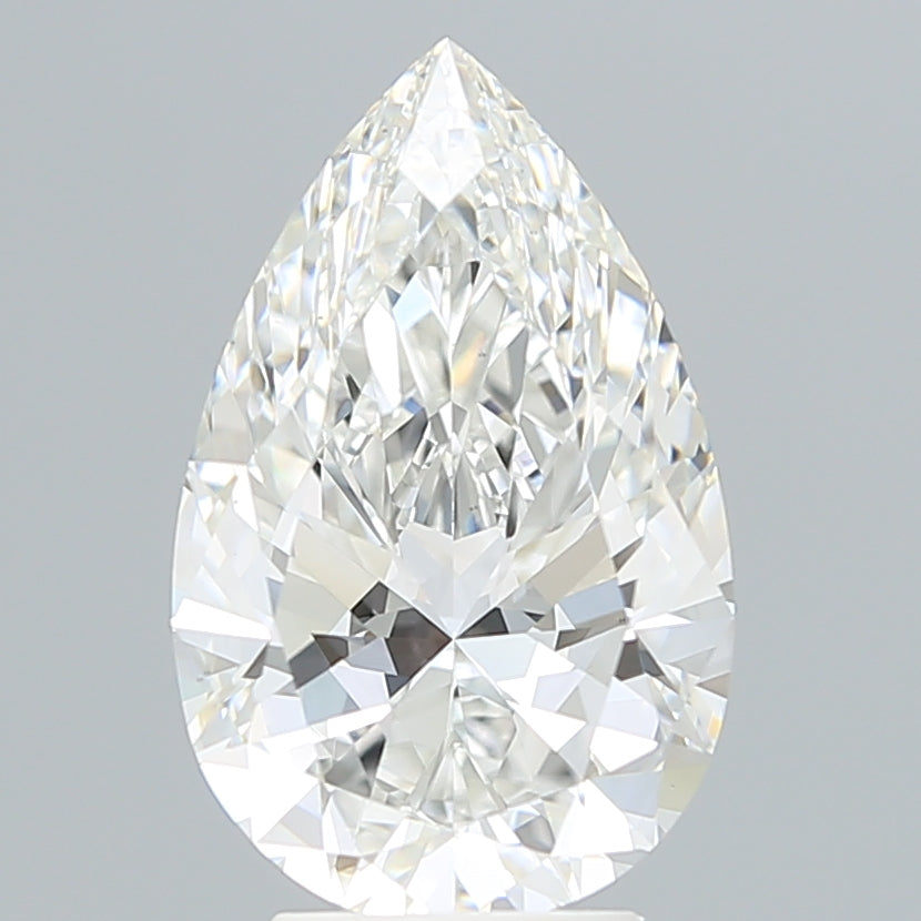 4.17 Carat Pear Shaped, Ideal Cut, G Color, VS1 Clarity, IGI Certified Lab Grown Diamond