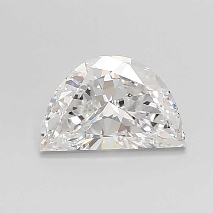 1.08 Carat Half Moon Shaped, Very Good Cut, D Color, VVS2 Clarity, IGI Certified Lab Grown Diamond