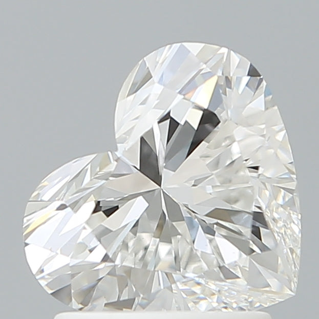1.65 Carat Heart Shaped, Ideal Cut, E Color, VVS2 Clarity, IGI Certified Lab Grown Diamond