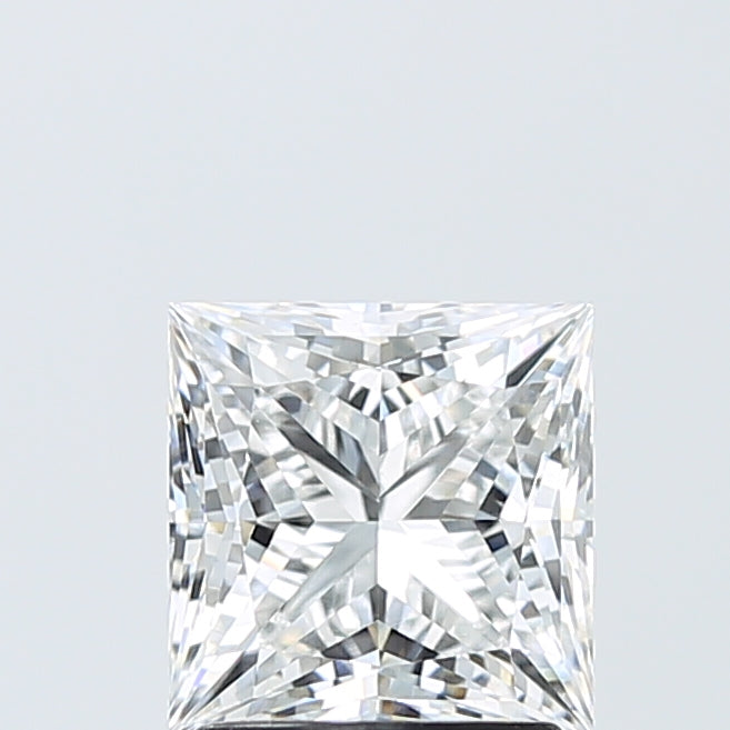 2.05 Carat Princess Shaped, Ideal Cut, D Color, VVS2 Clarity, IGI Certified Lab Grown Diamond