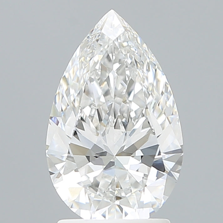 2.04 Carat Pear Shaped, Excellent Cut, E Color, VS1 Clarity, IGI Certified Lab Grown Diamond