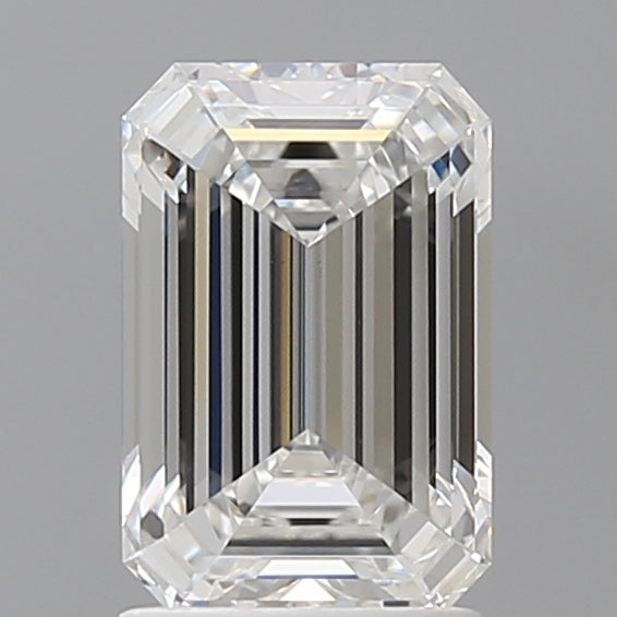 1.96 Carat Emerald Shaped, Ideal Cut, E Color, VVS2 Clarity, IGI Certified Lab Grown Diamond