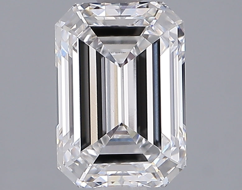 2.03 Carat Emerald Shaped, Ideal Cut, D Color, VVS2 Clarity, IGI Certified Lab Grown Diamond