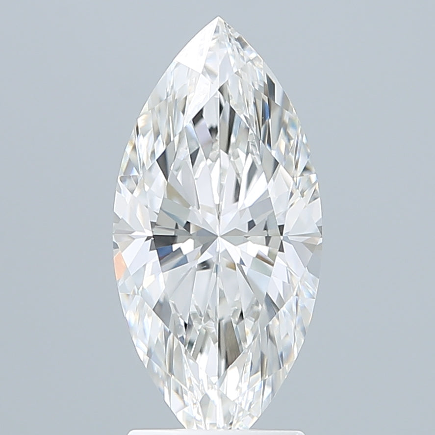 2.61 Carat Marquise Shaped, Ideal Cut, F Color, VVS2 Clarity, IGI Certified Lab Grown Diamond
