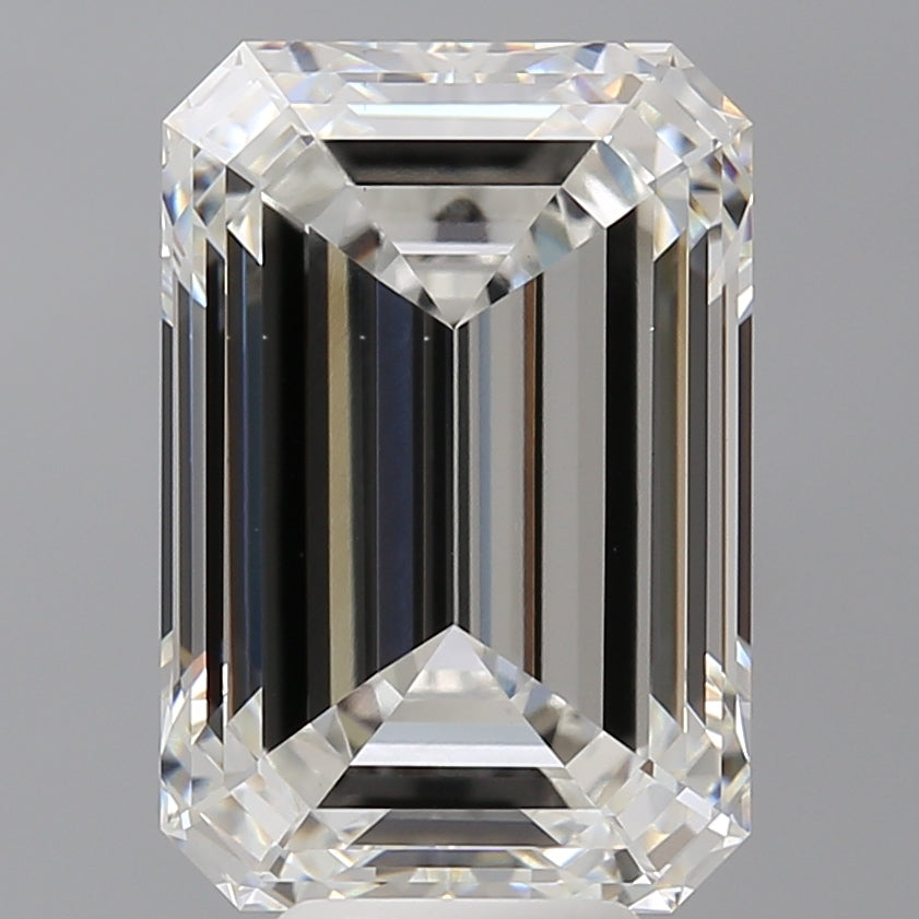 8.55 Carat Emerald Shaped, Ideal Cut, F Color, VVS2 Clarity, IGI Certified Lab Grown Diamond