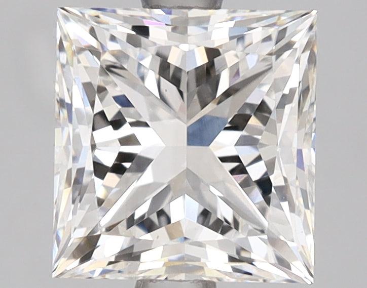 2.54 Carat Princess Shaped, Excellent Cut, E Color, VS1 Clarity, IGI Certified Lab Grown Diamond