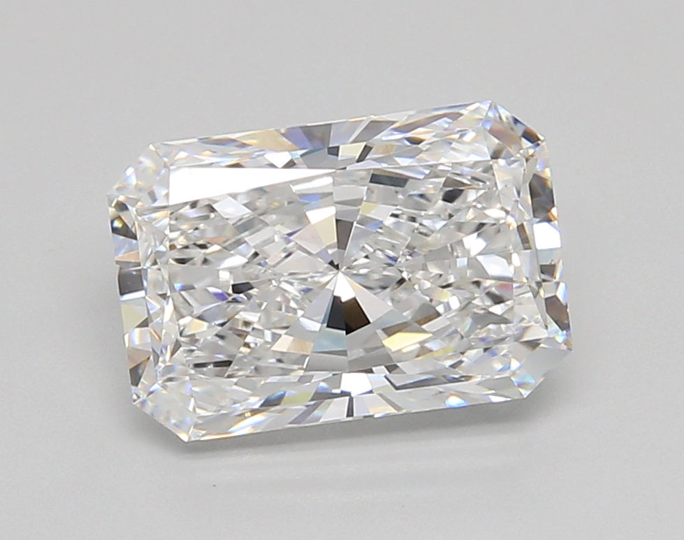 3.03 Carat Radiant Shaped, Ideal Cut, D Color, VS1 Clarity, IGI Certified Lab Grown Diamond