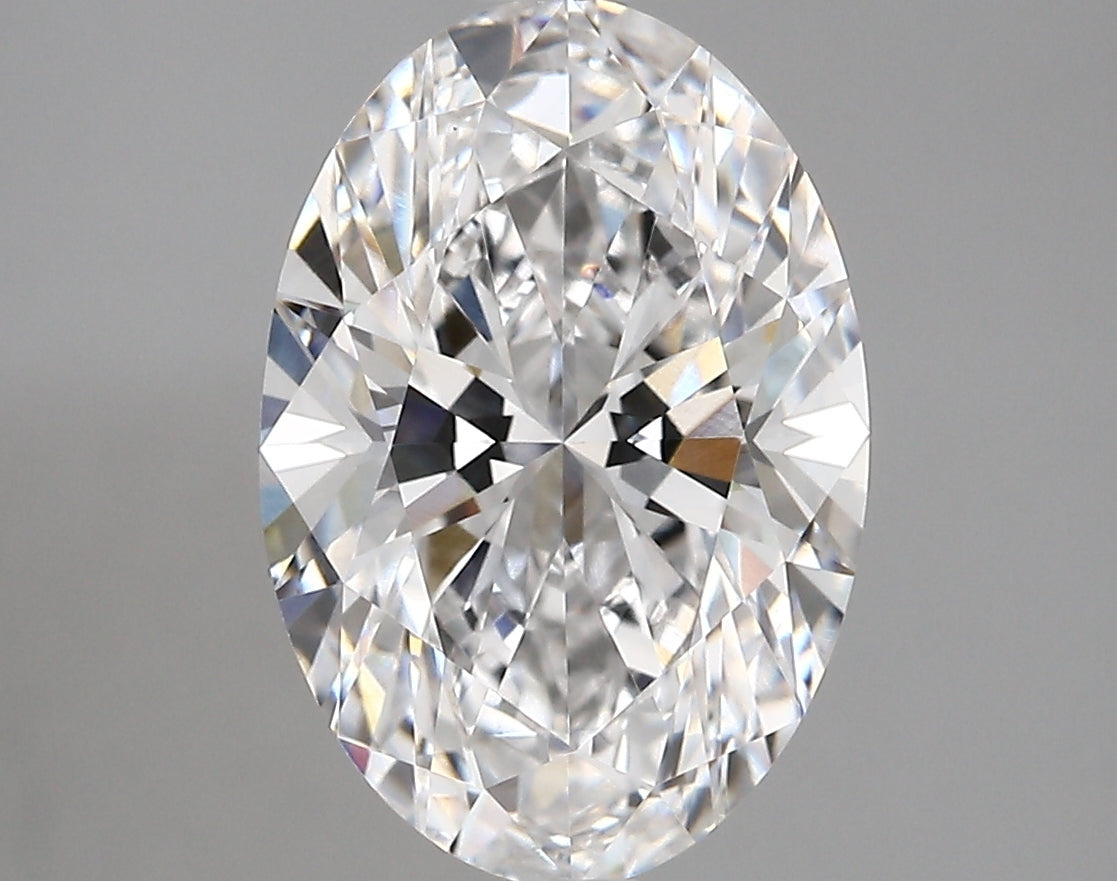 3.82 Carat Oval Shaped, Very Good Cut, E Color, VVS2 Clarity, IGI Certified Lab Grown Diamond