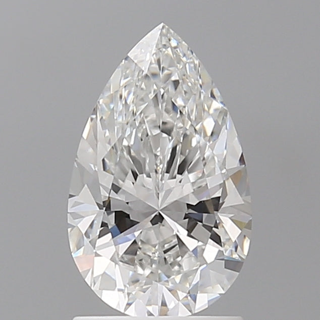 1.60 Carat Pear Shaped, Ideal Cut, E Color, VVS2 Clarity, IGI Certified Lab Grown Diamond