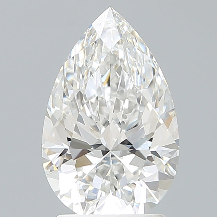 2.35 Carat Pear Shaped, Ideal Cut, E Color, VVS2 Clarity, IGI Certified Lab Grown Diamond