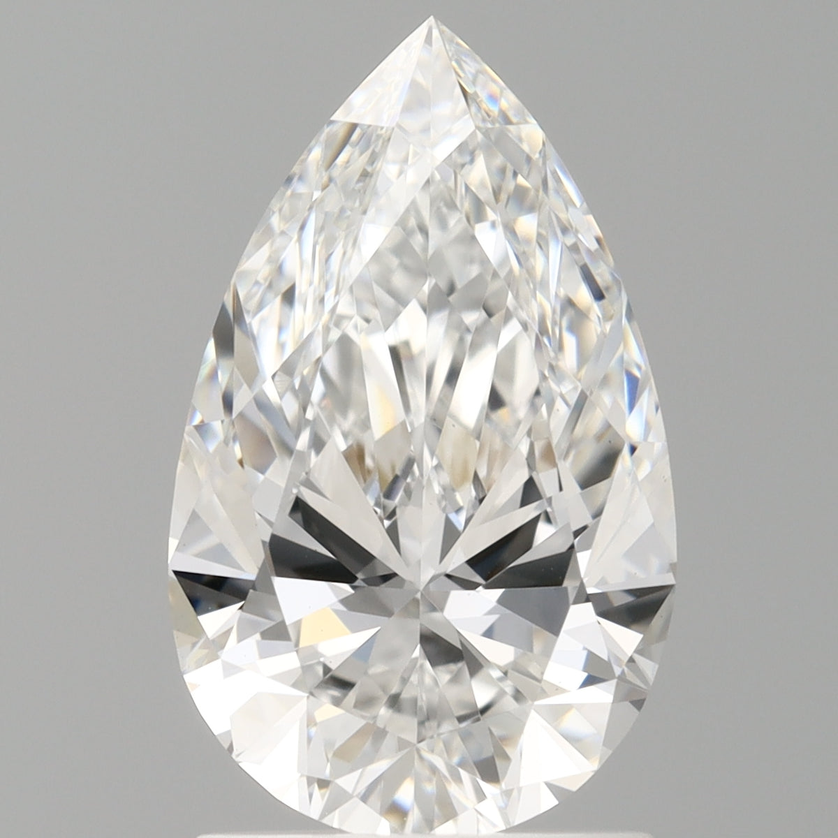 1.59 Carat Pear Shaped, Ideal Cut, E Color, VVS2 Clarity, IGI Certified Lab Grown Diamond