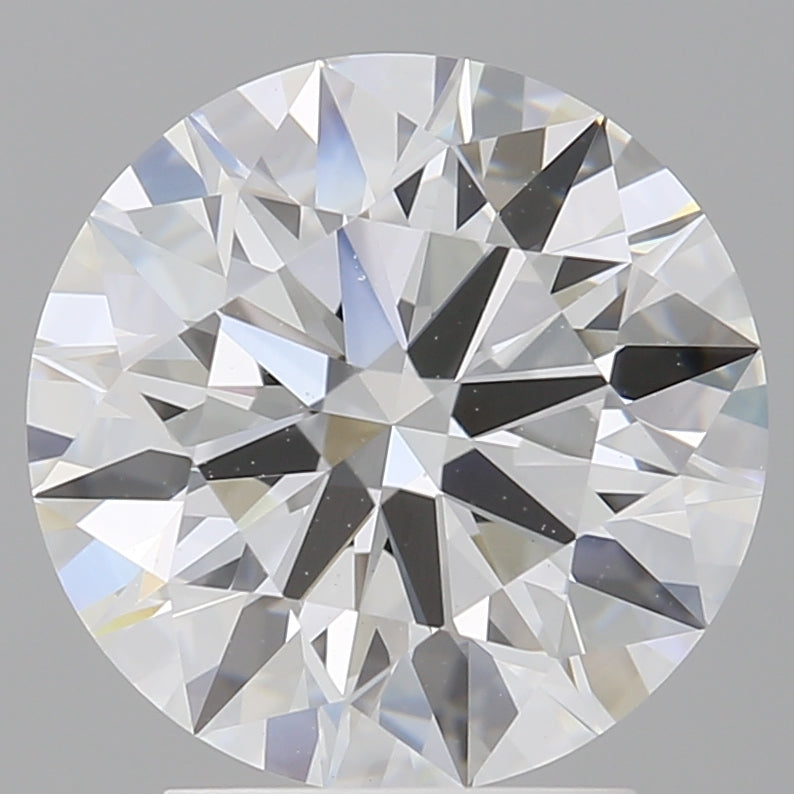 3.10 Carat Round Shaped, Ideal Cut, E Color, VVS2 Clarity, IGI Certified Lab Grown Diamond