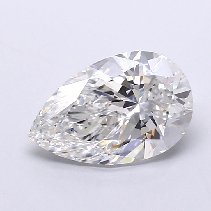 3.01 Carat Pear Shaped, Very Good Cut, F Color, VS1 Clarity, IGI Certified Lab Grown Diamond