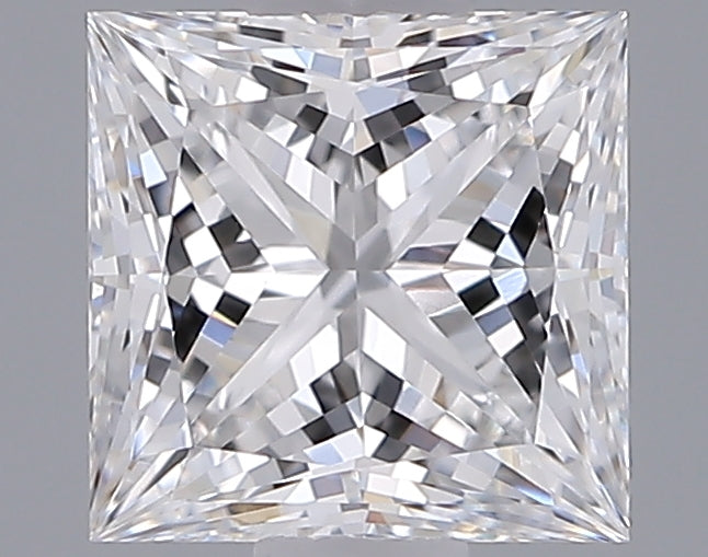 1.02 Carat Princess Shaped, Ideal Cut, D Color, VVS1 Clarity, IGI Certified Lab Grown Diamond