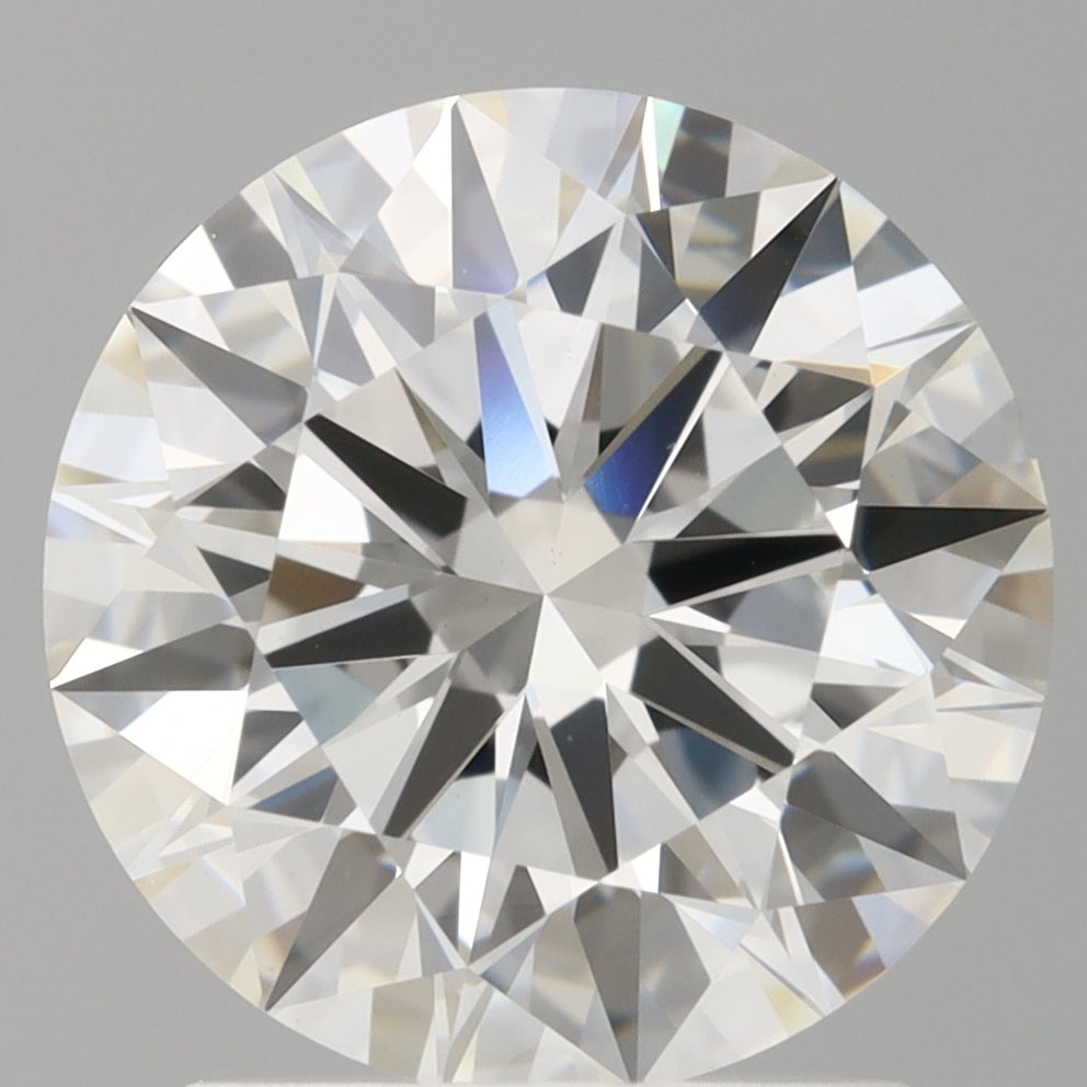 2.06 Carat Round Shaped, Ideal Cut, F Color, VVS2 Clarity, IGI Certified Lab Grown Diamond
