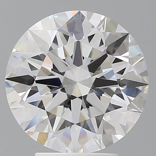 4.10 Carat Round Shaped, Ideal Cut, E Color, VVS2 Clarity, IGI Certified Lab Grown Diamond
