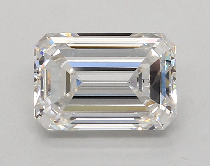 2.35 Carat Emerald Shaped, Ideal Cut, F Color, VVS2 Clarity, IGI Certified Lab Grown Diamond