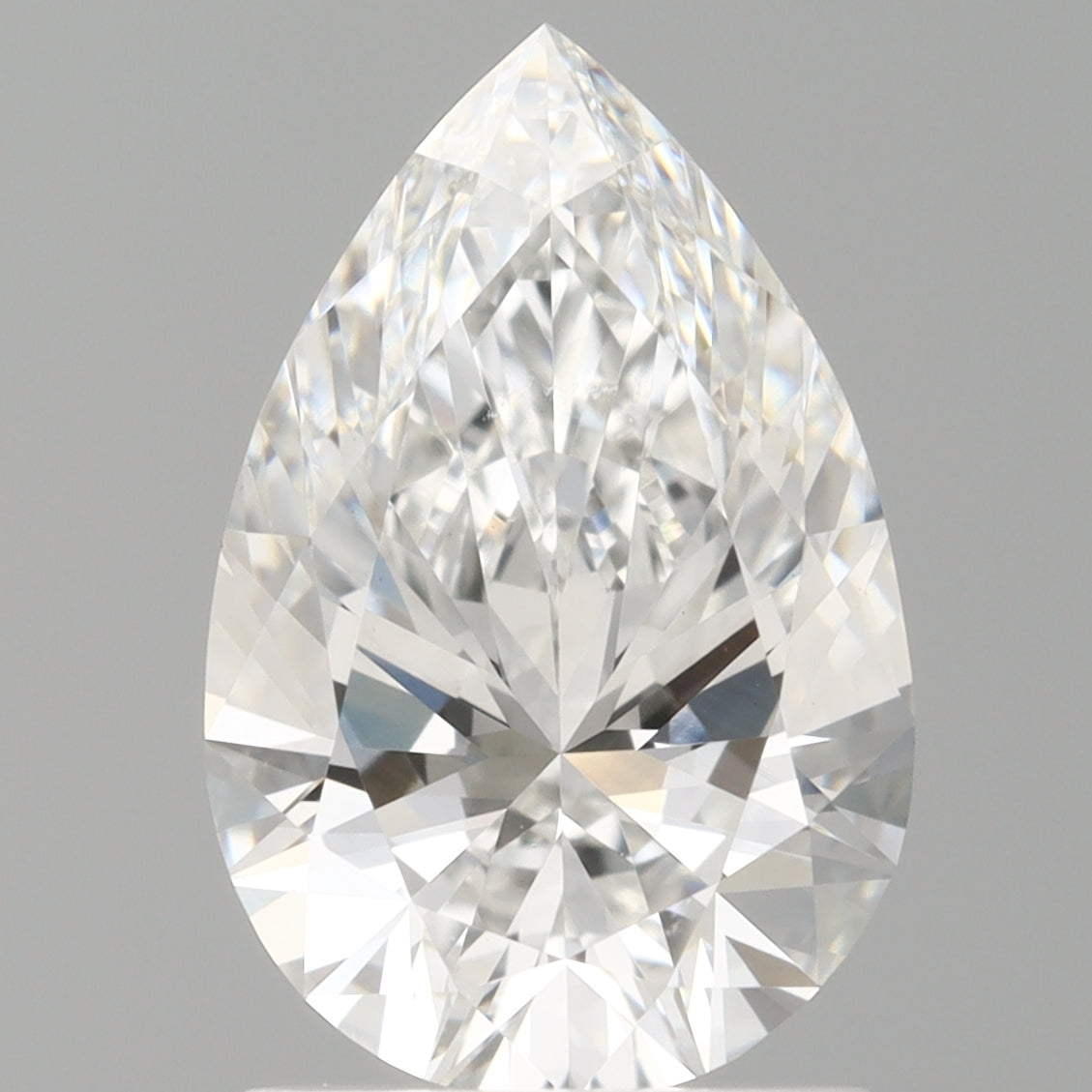 1.59 Carat Pear Shaped, Ideal Cut, E Color, VVS2 Clarity, IGI Certified Lab Grown Diamond