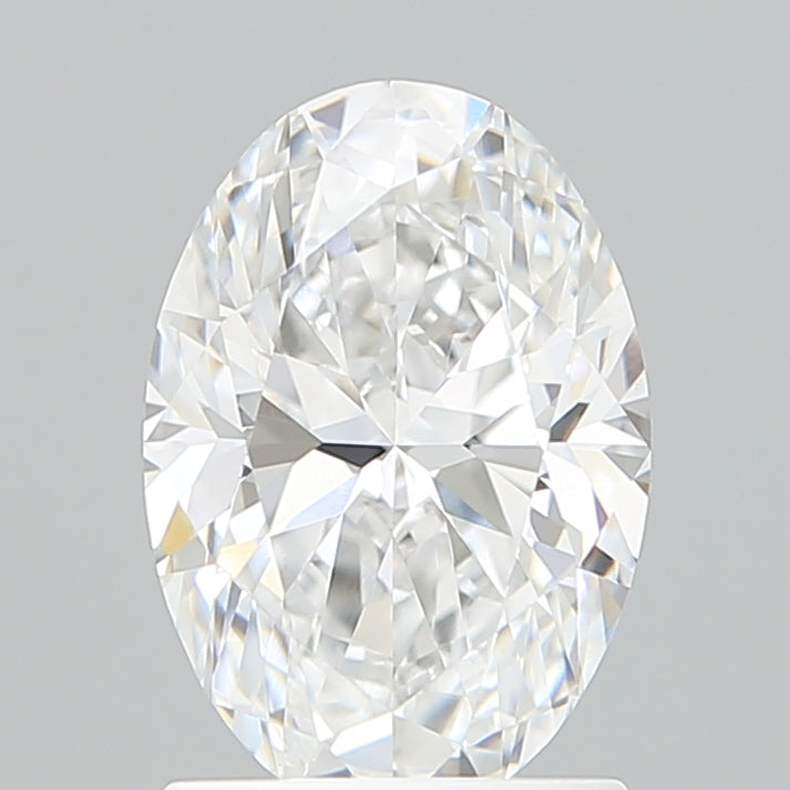 1.59 Carat Oval Shaped, Ideal Cut, D Color, VVS2 Clarity, IGI Certified Lab Grown Diamond