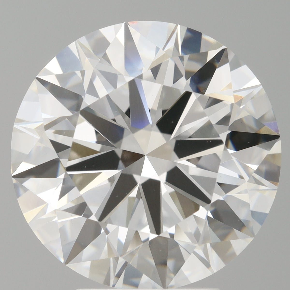 5.07 Carat Round Shaped, Ideal Cut, F Color, VVS2 Clarity, IGI Certified Lab Grown Diamond