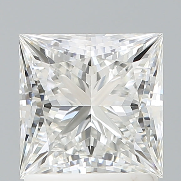 1.59 Carat Princess Shaped, Ideal Cut, F Color, VVS2 Clarity, IGI Certified Lab Grown Diamond