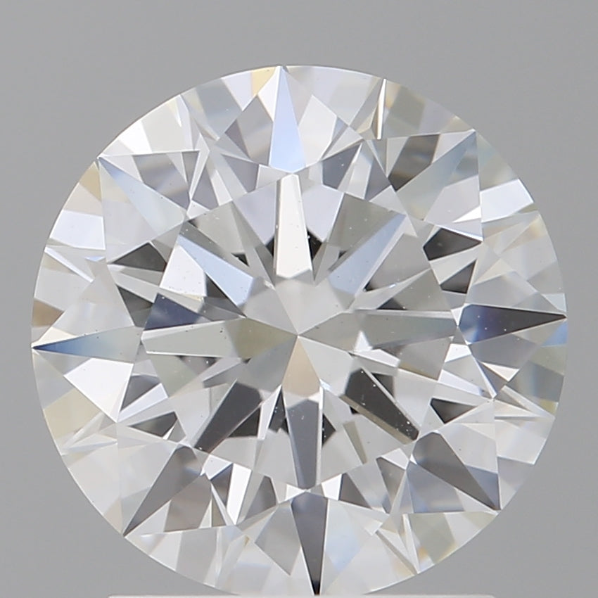 2.10 Carat Round Shaped, Ideal Cut, F Color, VVS2 Clarity, IGI Certified Lab Grown Diamond