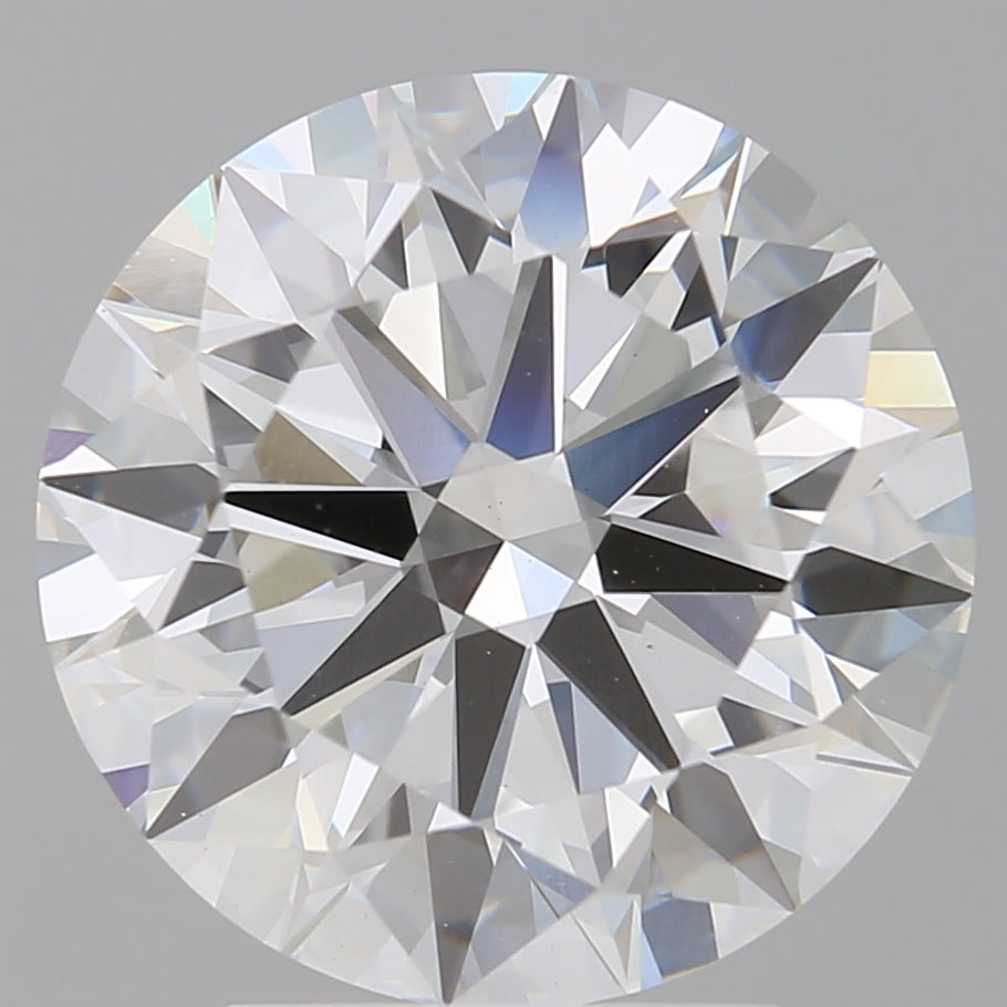 4.01 Carat Round Shaped, Excellent Cut, E Color, VVS2 Clarity, IGI Certified Lab Grown Diamond