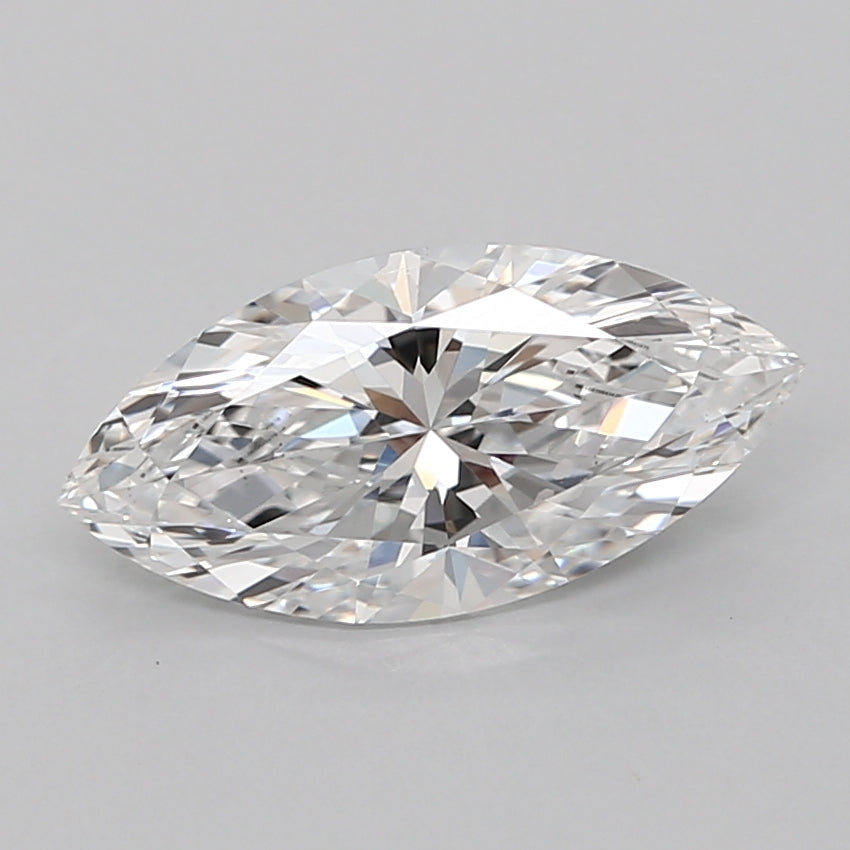 2.01 Carat Marquise Shaped, Ideal Cut, D Color, VVS2 Clarity, IGI Certified Lab Grown Diamond