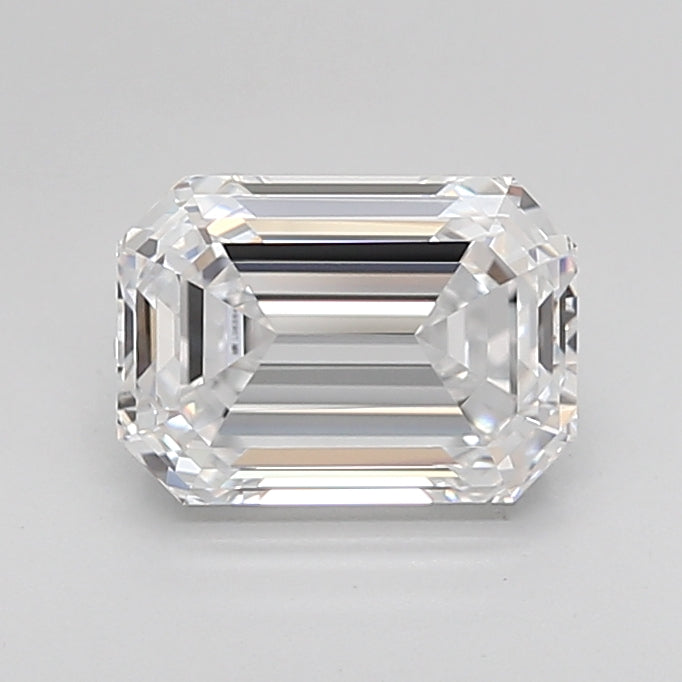 1.68 Carat Emerald Shaped, Ideal Cut, D Color, VVS1 Clarity, IGI Certified Lab Grown Diamond