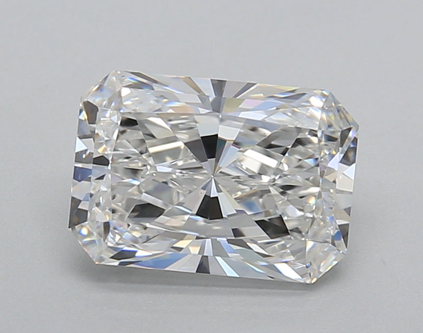2.01 Carat Radiant Shaped, Excellent Cut, D Color, VVS2 Clarity, IGI Certified Lab Grown Diamond