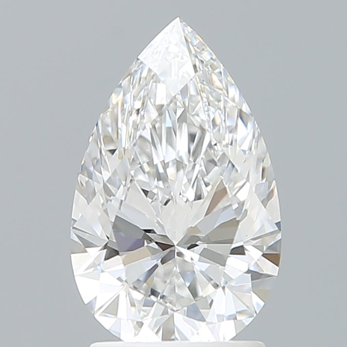 2.09 Carat Pear Shaped, Ideal Cut, E Color, VVS2 Clarity, IGI Certified Lab Grown Diamond