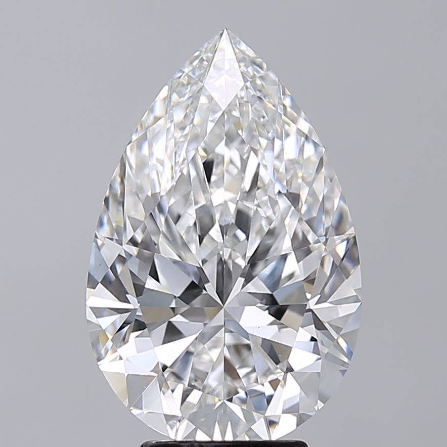 5.02 Carat Pear Shaped, Excellent Cut, D Color, VS1 Clarity, IGI Certified Lab Grown Diamond