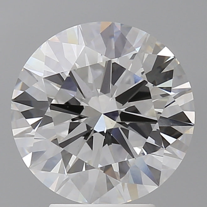 4.10 Carat Round Shaped, Ideal Cut, E Color, VVS2 Clarity, IGI Certified Lab Grown Diamond