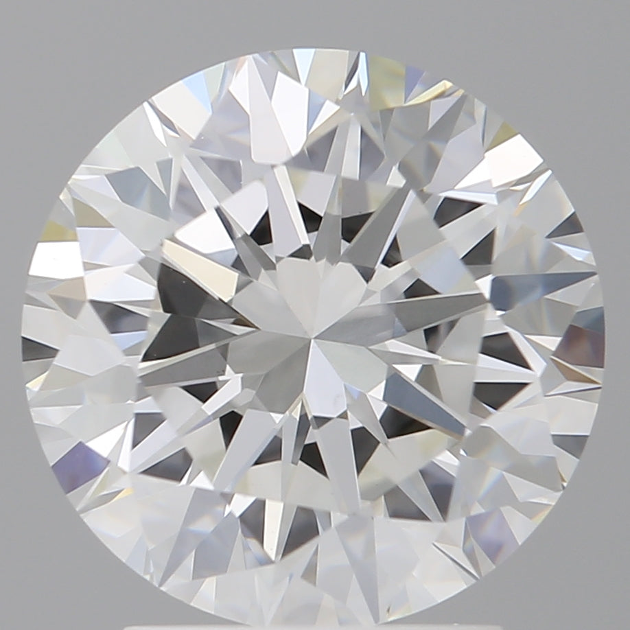 3.00 Carat Round Shaped, Excellent Cut, F Color, VVS2 Clarity, IGI Certified Lab Grown Diamond