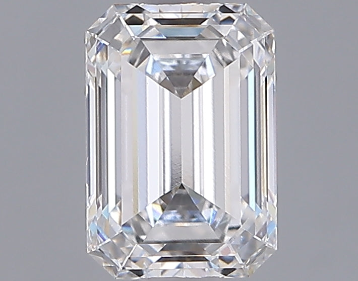 1.54 Carat Emerald Shaped, Ideal Cut, D Color, VVS2 Clarity, IGI Certified Lab Grown Diamond