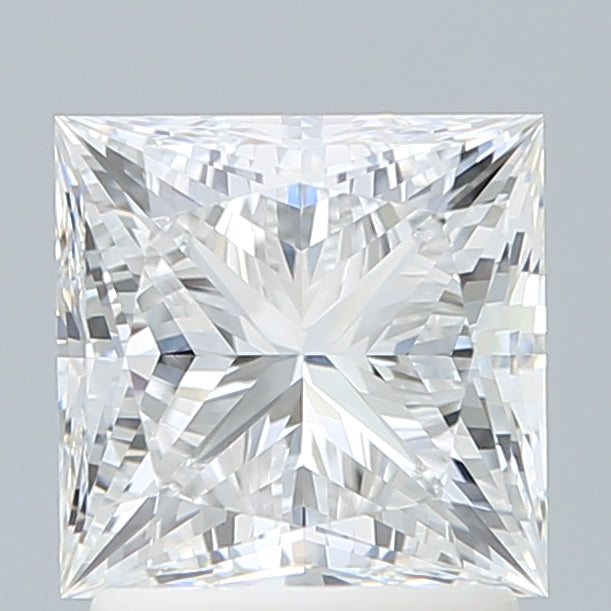 2.03 Carat Princess Shaped, Ideal Cut, E Color, VVS2 Clarity, IGI Certified Lab Grown Diamond