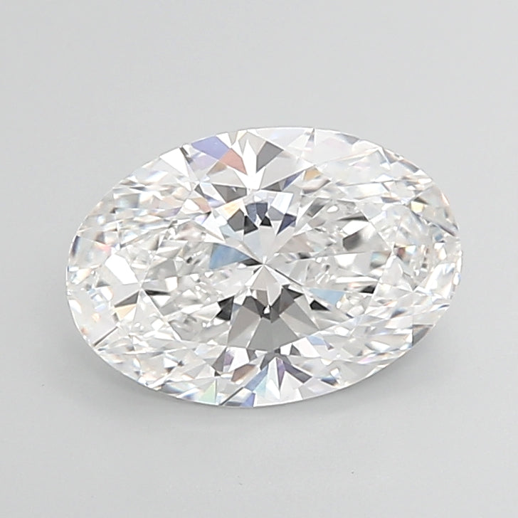 5.11 Carat Oval Shaped, Ideal Cut, E Color, VVS2 Clarity, IGI Certified Lab Grown Diamond