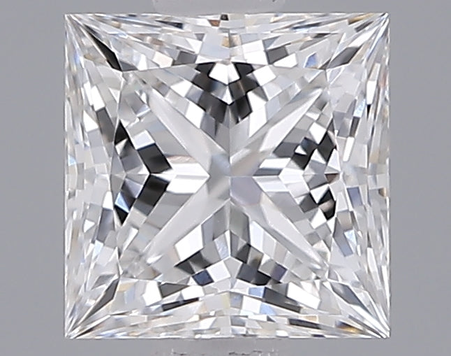 1.02 Carat Princess Shaped, Ideal Cut, D Color, VVS1 Clarity, IGI Certified Lab Grown Diamond
