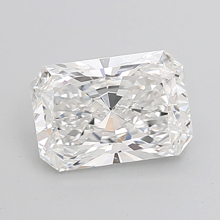 4.02 Carat Radiant Shaped, Ideal Cut, E Color, VVS2 Clarity, IGI Certified Lab Grown Diamond