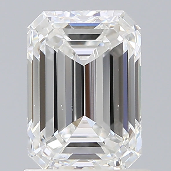1.50 Carat Emerald Shaped, Ideal Cut, E Color, VS1 Clarity, IGI Certified Lab Grown Diamond
