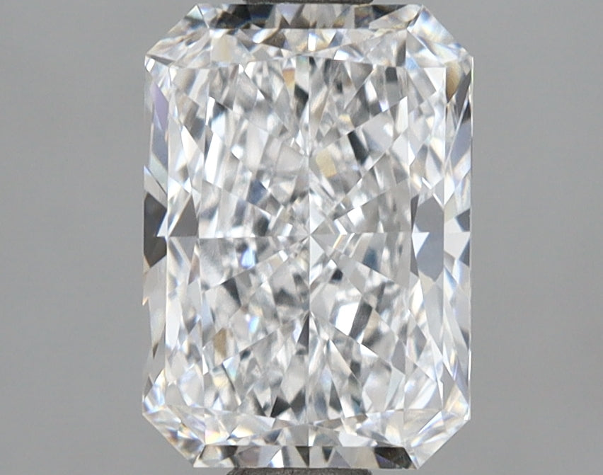2.05 Carat Radiant Shaped, Ideal Cut, D Color, VVS1 Clarity, IGI Certified Lab Grown Diamond