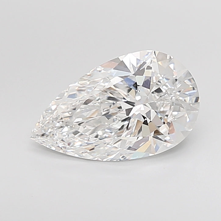 3.50 Carat Pear Shaped, Ideal Cut, E Color, VVS2 Clarity, IGI Certified Lab Grown Diamond