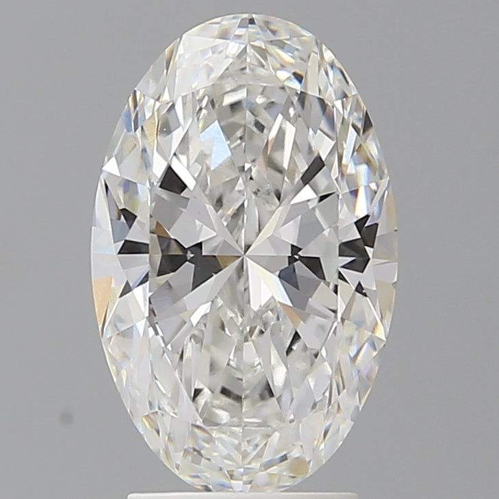 3.08 Carat Oval Shaped, Ideal Cut, F Color, VVS2 Clarity, IGI Certified Lab Grown Diamond