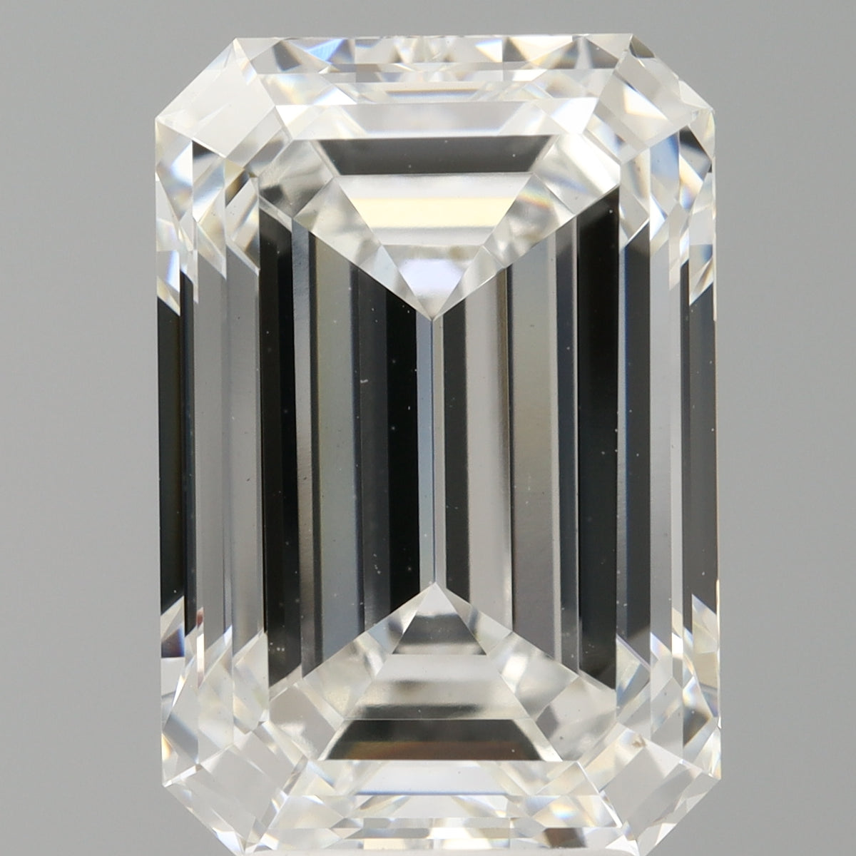 4.59 Carat Emerald Shaped, Ideal Cut, F Color, VVS2 Clarity, IGI Certified Lab Grown Diamond