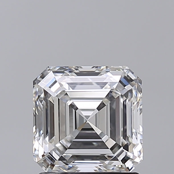 1.50 Carat Asscher Shaped, Very Good Cut, F Color, VVS2 Clarity, IGI Certified Lab Grown Diamond