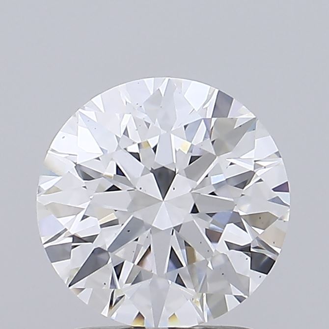 2.01 Carat Round Shaped, Ideal Cut, D Color, VS2 Clarity, IGI Certified Lab Grown Diamond